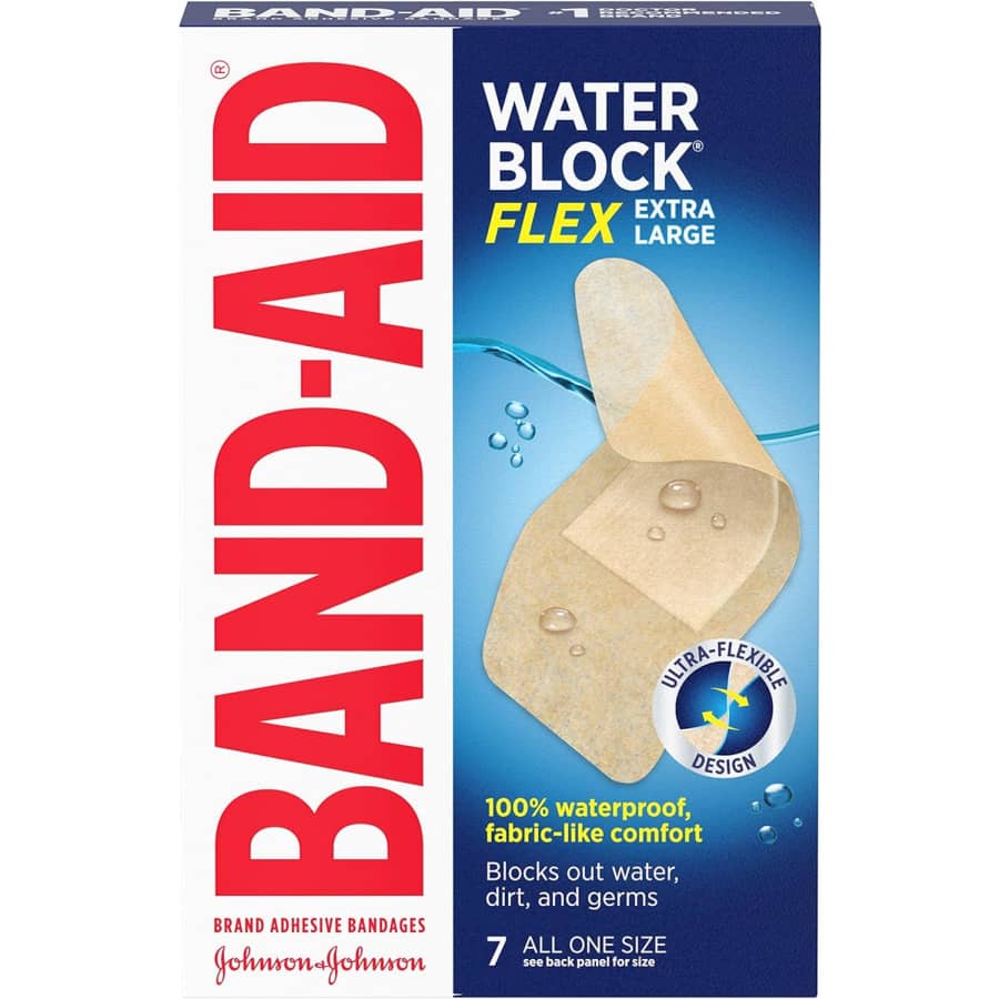 Band-Aid Brand Water Block Flex 100% Waterproof Adhesive Bandages 7-Pack for $1.54 via Sub & Save Band-Aid Brand Water Block Flex 100% Waterproof Adhesive Bandages 7-Pack for $1.54 via Sub & Save