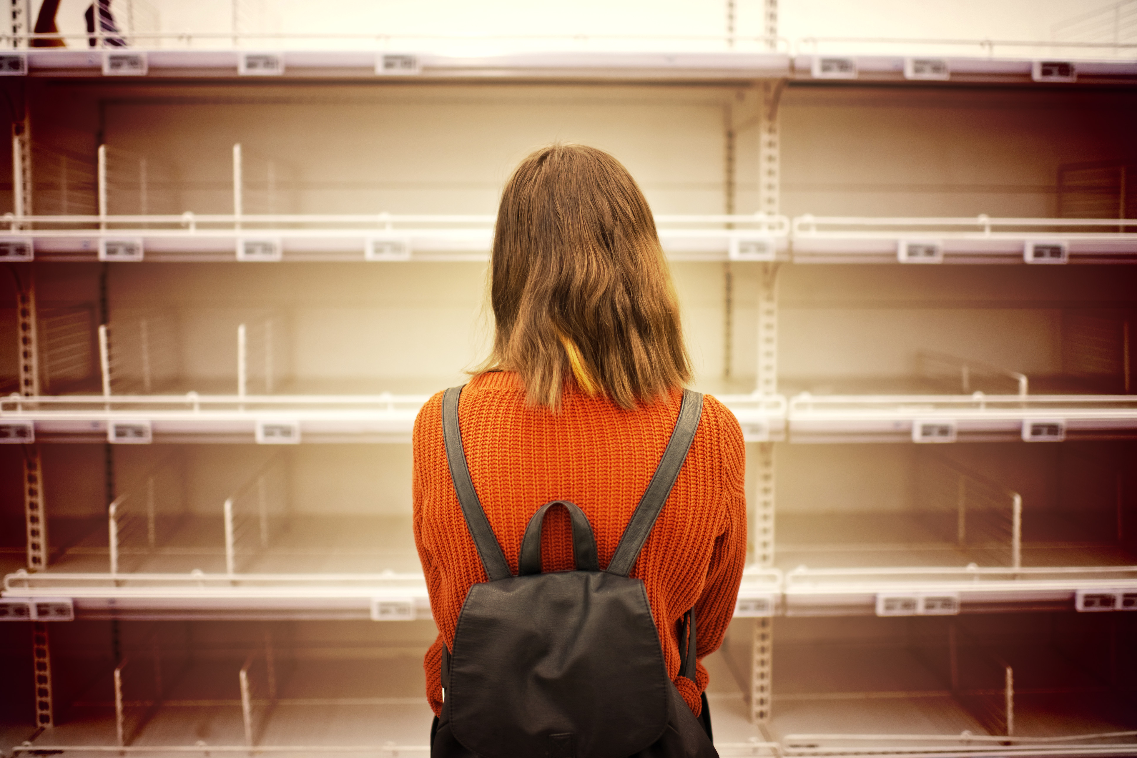 empty shelves