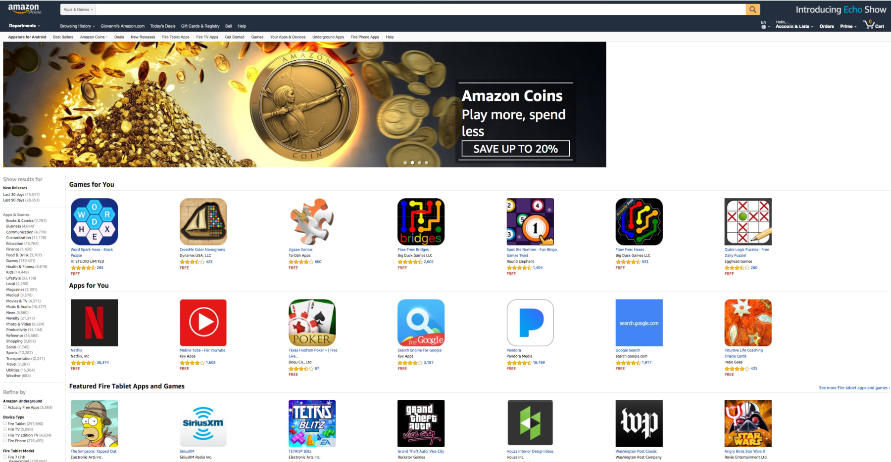 Amazon In-App Purchases