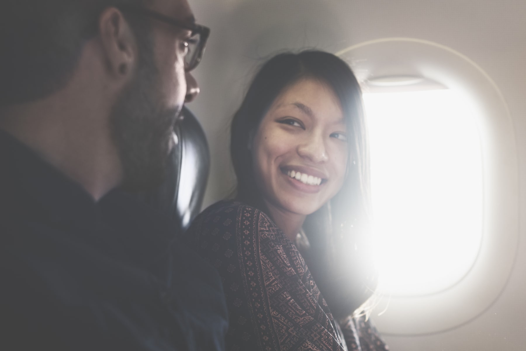 Looking Out Plane Window