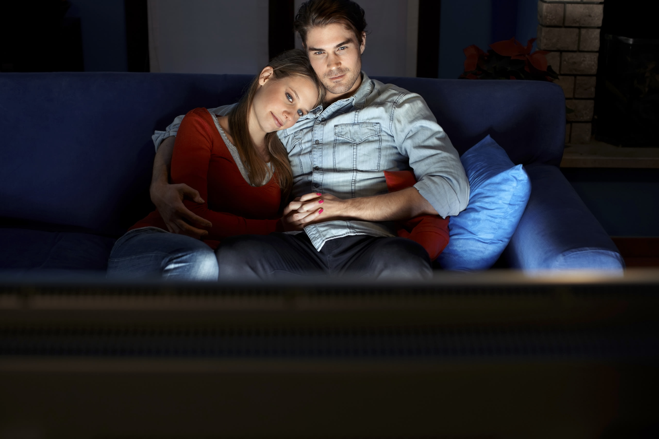 couple watching TV