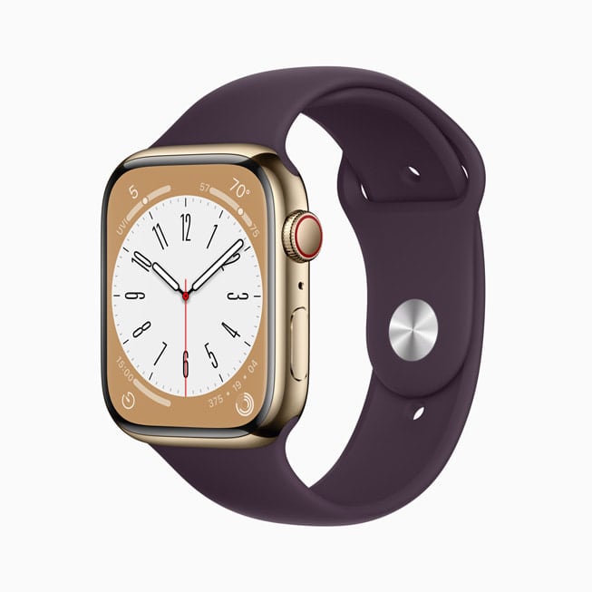 An Apple Watch Series 8.