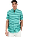 Club Room Men's Racket Regular-Fit Stretch Poplin Shirt for $12 + free shipping w/ $25