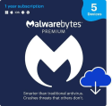 Malwarebytes Premium Security 5-Device 1-Year Software Subscription for $25 + digital download