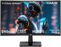 Titan Army C24A1H 24" Curved 240Hz Gaming Monitor for $110 + free shipping