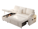 85" Sofa w/ Chaise Storage & Pull-Out Bed for $240 + free shipping