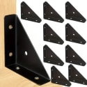 Heavy Duty Iron L-Brackets with 90 Degree Angle Support 10-Pack for $13 + free shipping