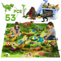 Wisairt Dinosaur Toys Playset 53-Piece with Play Mat for $16 + free shipping w/ $35