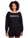 Reebok Women's Studio Off the Shoulder Sweatshirt for $17 + free shipping w/ $35