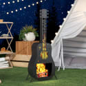 Guitar-Shaped Outdoor Chiminea for $107 + free shipping