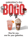 Scooter's Coffee Galentine's Day Offer: Buy one get one 50% off