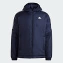 adidas Men's 3-Stripes Insulated Hooded Jacket (limited sizes) for $27 + free shipping