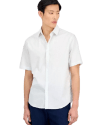 Alfani Men's 100% Cotton Geo-Pattern Shirt for $8 + free shipping w/ $25