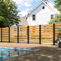 Veikous Natural Wood 78" Outdoor Privacy Screen for $170 + free shipping