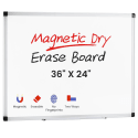 EDX 36" x 24" Magnetic Dry Erase Board for $18 + free shipping w/ $35
