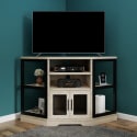 Yitahome Farmhouse Wood Corner TV Stand for $130 + free shipping