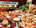 TGI Fridays Valentine's 3-Course Meal for Two for $50