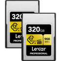 Lexar 320GB Professional CFexpress Type A Card Gold Series 2-Pack for $250 + free shipping