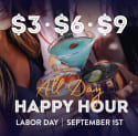 Kona Grill All-Day Happy Hour for $3, $6, and $9 offers + dine-in only