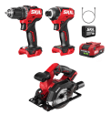 Skil 12-Volt 3-Tool Power Tool Combo Kit w/ Battery & Charger for $70 + free shipping