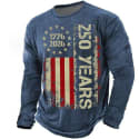Men's America's 250th Anniversary Long-Sleeve T-Shirt: 2 for $15 + $9 shipping