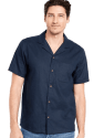 Old Navy Men's Short-Sleeve Linen-Blend Camp Shirt for $9 + free shipping w/ $50