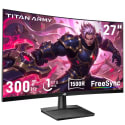 Titan Army 27" 1080P Curved Gaming Monitor for $140