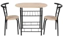 Mainstays 3-Piece Metal and Wood Dining Set for $64 + free shipping