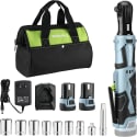 WorkPro Cordless Electric Ratchet Wrench Set for $52 + free shipping