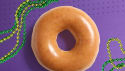 Krispy Kreme Original Glazed Doughnut: Free when you wear your shinest beads