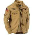 Men's Embroidered Cargo Jacket for $19 + $10 shipping