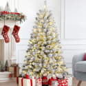 Qunler 4-Foot Pre-Lit Artificial Christmas Tree for $40 + free shipping