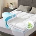 King 4" Dual Layer Memory Foam Mattress Topper for $116 + free shipping