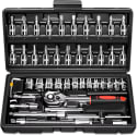 46-Piece Drive Socket Ratchet Wrench Set for $3 + free shipping w/ 1st order