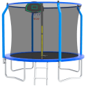 Segmart 10-Foot Trampoline w/ Basketball Hoop & Enclosure Net for $120 + free shipping
