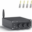Fosi Audio Bluetooth 5.0 Stereo Audio 2-Channel Amplifier Receiver + 2 Pairs of Banana Plugs for $60 + free shipping