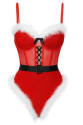 Avidlove Snap Crotch Santa Bodysuit With Belt for $23 + $12.90 shipping