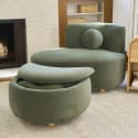 BH&G Juliet Velvet Chaise & Storage Ottoman for $268 + free shipping