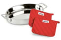 All-Clad Stainless Steel 15" Oval Baker and Pot Holder Set for $39 + free shipping