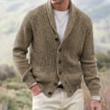 Koulb Men's Ribbed Knit Cardigan for $15 + $8 shipping
