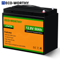 Eco-Worthy 12V 50Ah LiFePO4 Lithium Battery for $78 + free shipping