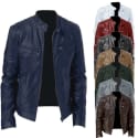 Men's Faux Leather Transition Jacket for $18 + $9 shipping