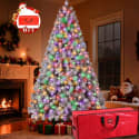 Yexmas 6-Foot Pre-Lit Snow Flocked Christmas Tree for $90 + free shipping