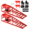 Lafati Heavy-Duty 10,000-lbs. Hydraulic Car Ramp Set for $162 + free shipping