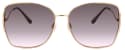 Madden NYC Jill Metal Square Rosegold Sunglasses for $7 + free shipping w/ $35