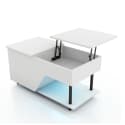 Vives Modern 37" Lift-Top Coffee Table with 16 Color LED Light and Adjustable Shelf for $50 + free shipping