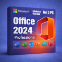 Microsoft Office Professional 2024 Lifetime License 3-PC Bundle for $14 + digital download