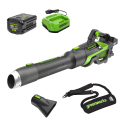 Refurbished Greenworks 80V 800CFM Cordless Battery Leaf Blower w/ 4Ah Battery & Charger for $123 + free shipping