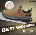 FitVille Men's LugMax V3 Low-Top Outdoor Slip-On Hiking Shoes for $28 + $9.89 s&h