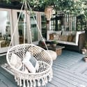 Garpans Macrame Swinging Hammock Chair for $35 + free shipping w/ $35